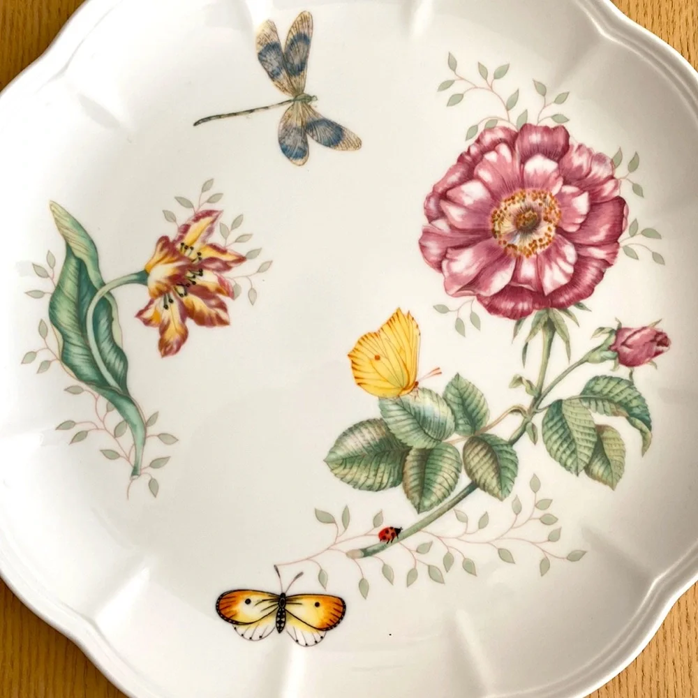 4pcs LENOX butterfly meadow dinner plate set, 11 inches